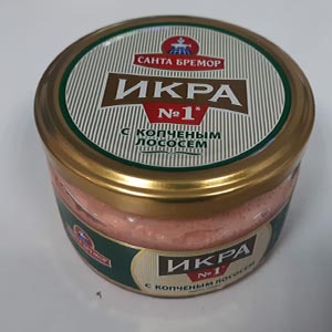 Икра №1 с копчённым лососем "Санта Бремор"